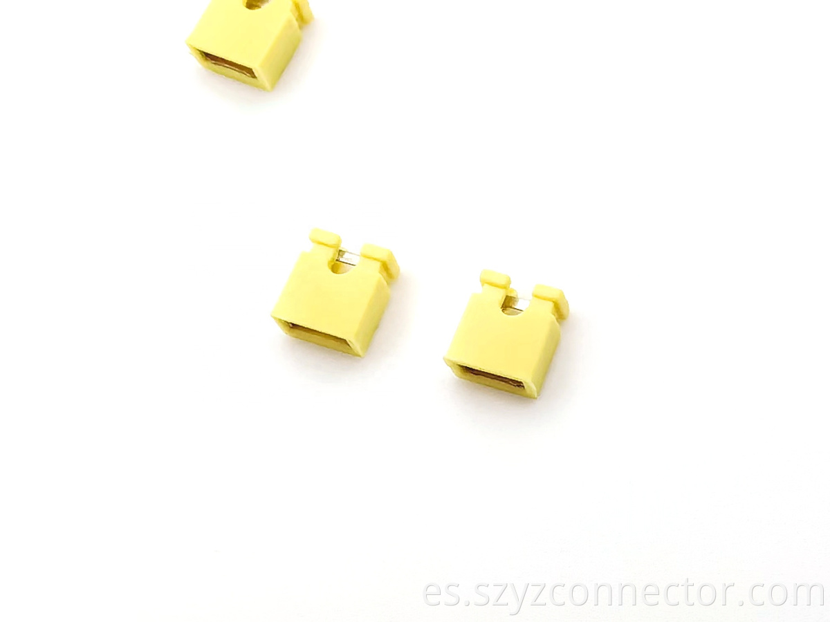 Mini jersey de 2.54 mm h: 6.0 1x2p amarillo 2.54mm Pitch Mini Jumper H:6.0 1x2P Yellow